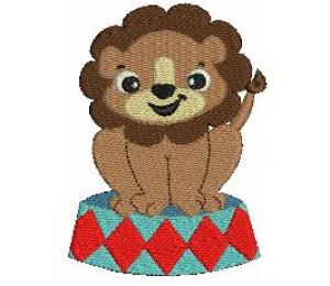 Stickmuster - Zirkus Löwe